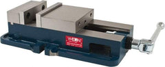 Wilton - 6" Jaw Width, 7-1/2" Jaw Opening Capacity, Horizontal Stationary Machine Vise - Manual Operation, 1 Station, 19-45/64" Long x 6.7" High x 1-3/4" Deep, 2" Jaw Height, 85,000 psi Max Clamp Force, Ductile Alloy - Exact Industrial Supply