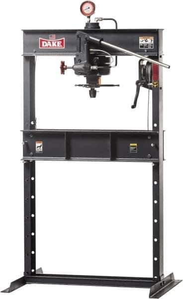 Dake - 25 Ton Manual Shop Press - 5 Inch Stroke - Exact Industrial Supply