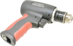 Florida Pneumatic - 3/8" Keyed Chuck - Pistol Grip Handle, 20,000 RPM, 4 CFM, 0.3333 hp, 60-90 psi - Exact Industrial Supply