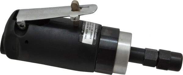 Florida Pneumatic - 1/4" Collet, Straight Handle, Straight Air Die Grinder - 20,000 RPM, Rear Exhaust, 4 CFM, 0.33 hp, 90 psi, 1/4 NPT - Exact Industrial Supply