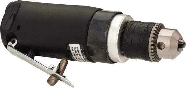 Florida Pneumatic - 3/8" Keyed Chuck - Inline Handle, 20,000 RPM, 4 CFM, 0.3333 hp, 60-90 psi - Exact Industrial Supply