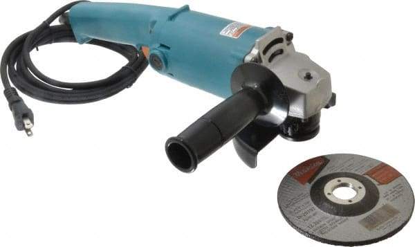 Makita - 5" Wheel Diam, 10,000 RPM, Corded Angle & Disc Grinder - 5/8-11 Spindle, 115 Volts, 9 Amps - Exact Industrial Supply