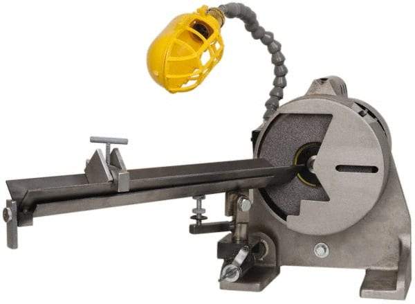 Made in USA - Drill Bit Sharpening Attachment - Compatible with Champ Drill Grinders, For Use On Spade Drill Bits - Exact Industrial Supply