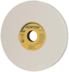 Norton - 8" Diam x 1-1/4" Hole x 3/4" Thick, I Hardness, 60 Grit Surface Grinding Wheel - Aluminum Oxide, Type 1, Medium Grade, 3,600 Max RPM, Vitrified Bond, No Recess - Exact Industrial Supply