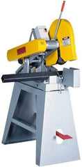 Everett - 14 or 16" Blade Diam, 1" Arbor Hole, Straight Chop & Cutoff Saw - 3 Phase, 10 hp, 230 Volts, 2" in Solids at 90° - Exact Industrial Supply
