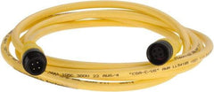 Brad Harrison - Female to Male Cordset Sensor and Receptacle - 250 VAC/VDC, 6 Ft. Long Cable, IP68 Ingress Rating - Exact Industrial Supply