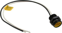 Brad Harrison - 13 Amp, Male Straight Receptacle - 600 VAC/VDC, 0.31m Cable Length, IP67 Ingress Rating - Exact Industrial Supply