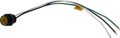 Brad Harrison - 13 Amp, Male Straight Receptacle - 600 VAC/VDC, 0.31m Cable Length, IP67 Ingress Rating - Exact Industrial Supply