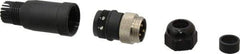 Brad Harrison - 8 Amp, Male Straight Field Attachable Connector Sensor and Receptacle - 600 VAC/VDC, IP67 Ingress Rating - Exact Industrial Supply