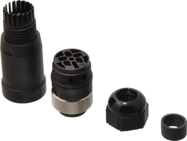 Brad Harrison - 8 Amp, Male Straight Field Attachable Connector Sensor and Receptacle - 600 VAC/VDC, IP67 Ingress Rating - Exact Industrial Supply