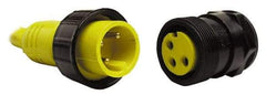 Brad Harrison - 25 Amp, Female Straight Receptacle - IP68 Ingress Rating - Exact Industrial Supply
