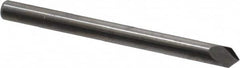 Accupro - 1/8" Diam 2 Flute Single End Solid Carbide Chamfer Mill - Exact Industrial Supply