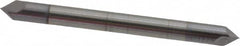 Accupro - 1/8" Diam 2 Flute Double End Solid Carbide Chamfer Mill - Exact Industrial Supply