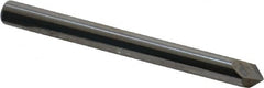 Accupro - 3/16" Diam 2 Flute Single End Solid Carbide Chamfer Mill - Exact Industrial Supply