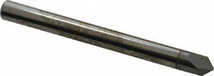 Accupro - 3/16" Diam 2 Flute Single End Solid Carbide Chamfer Mill - Exact Industrial Supply
