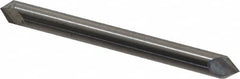 Accupro - 3/16" Diam 2 Flute Double End Solid Carbide Chamfer Mill - Exact Industrial Supply