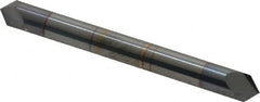 Accupro - 3/16" Diam 2 Flute Double End Solid Carbide Chamfer Mill - Exact Industrial Supply