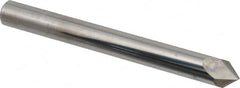 Accupro - 1/4" Diam 2 Flute Single End Solid Carbide Chamfer Mill - Exact Industrial Supply