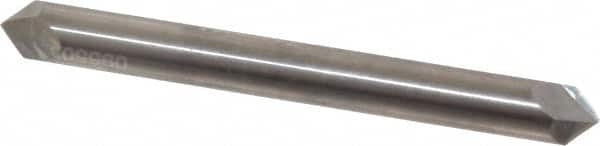 Accupro - 1/4" Diam 2 Flute Double End Solid Carbide Chamfer Mill - Exact Industrial Supply