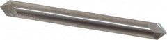 Accupro - 1/4" Diam 2 Flute Double End Solid Carbide Chamfer Mill - Exact Industrial Supply