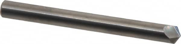 Accupro - 1/4" Diam 2 Flute Single End Solid Carbide Chamfer Mill - Exact Industrial Supply