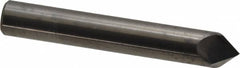 Accupro - 3/8" Diam 2 Flute Single End Solid Carbide Chamfer Mill - Exact Industrial Supply