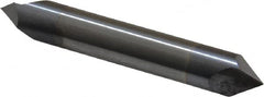 Accupro - 3/8" Diam 2 Flute Double End Solid Carbide Chamfer Mill - Exact Industrial Supply