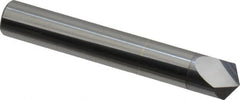 Accupro - 3/8" Diam 2 Flute Single End Solid Carbide Chamfer Mill - Exact Industrial Supply