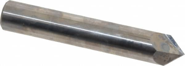 Accupro - 1/2" Diam 2 Flute Single End Solid Carbide Chamfer Mill - Exact Industrial Supply