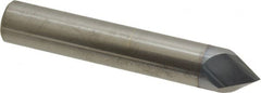 Accupro - 1/2" Diam 2 Flute Single End Solid Carbide Chamfer Mill - Exact Industrial Supply