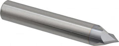 Accupro - 1/2" Diam 2 Flute Single End Solid Carbide Chamfer Mill - Exact Industrial Supply