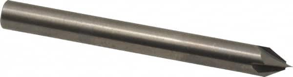 Accupro - 1/4" Diam 4 Flute Single End Solid Carbide Chamfer Mill - Exact Industrial Supply