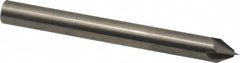 Accupro - 1/4" Diam 4 Flute Single End Solid Carbide Chamfer Mill - Exact Industrial Supply