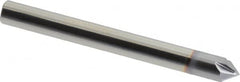 Accupro - 1/4" Diam 4 Flute Single End Solid Carbide Chamfer Mill - Exact Industrial Supply