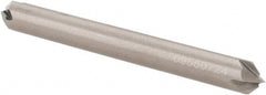 Accupro - 1/4" Diam 4 Flute Double End Solid Carbide Chamfer Mill - Exact Industrial Supply