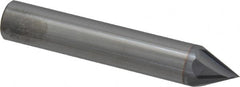 Accupro - 1/2" Diam 4 Flute Single End Solid Carbide Chamfer Mill - Exact Industrial Supply