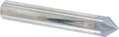 Accupro - 1/2" Diam 4 Flute Single End Solid Carbide Chamfer Mill - Exact Industrial Supply