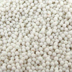 Raytech - Ceramic Carrier, Ball Shaped Ceramic Abrasive Media - Dry Operation, 2mm Diam x 2mm High Base - Exact Industrial Supply