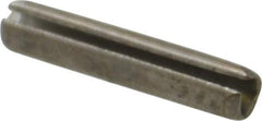 Value Collection - 3/32" Diam x 1/2" Long Slotted Spring Pin - Grade 18-8 Stainless Steel - Exact Industrial Supply