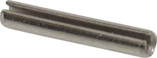 Value Collection - 3/32" Diam x 9/16" Long Slotted Spring Pin - Grade 18-8 Stainless Steel - Exact Industrial Supply