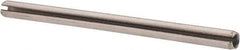 Value Collection - 3/32" Diam x 1-1/2" Long Slotted Spring Pin - Grade 18-8 Stainless Steel - Exact Industrial Supply