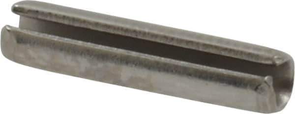 Value Collection - 1/8" Diam x 9/16" Long Slotted Spring Pin - Grade 18-8 Stainless Steel - Exact Industrial Supply