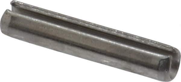 Value Collection - 1/8" Diam x 5/8" Long Slotted Spring Pin - Grade 18-8 Stainless Steel - Exact Industrial Supply