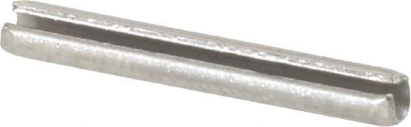 Value Collection - 1/8" Diam x 15/16" Long Slotted Spring Pin - Grade 18-8 Stainless Steel - Exact Industrial Supply