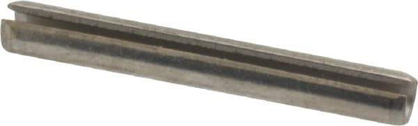 Value Collection - 1/8" Diam x 1" Long Slotted Spring Pin - Grade 18-8 Stainless Steel - Exact Industrial Supply