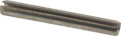 Value Collection - 1/8" Diam x 1" Long Slotted Spring Pin - Grade 18-8 Stainless Steel - Exact Industrial Supply