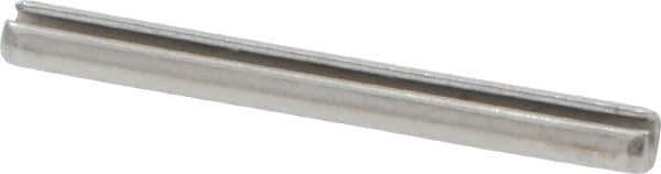 Value Collection - 1/8" Diam x 1-1/4" Long Slotted Spring Pin - Grade 18-8 Stainless Steel - Exact Industrial Supply