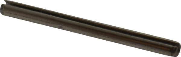 Value Collection - 1/8" Diam x 1-1/2" Long Slotted Spring Pin - Grade 18-8 Stainless Steel - Exact Industrial Supply