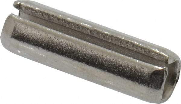 Value Collection - 5/32" Diam x 1/2" Long Slotted Spring Pin - Grade 18-8 Stainless Steel - Exact Industrial Supply
