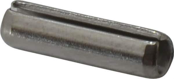 Value Collection - 5/32" Diam x 9/16" Long Slotted Spring Pin - Grade 18-8 Stainless Steel - Exact Industrial Supply